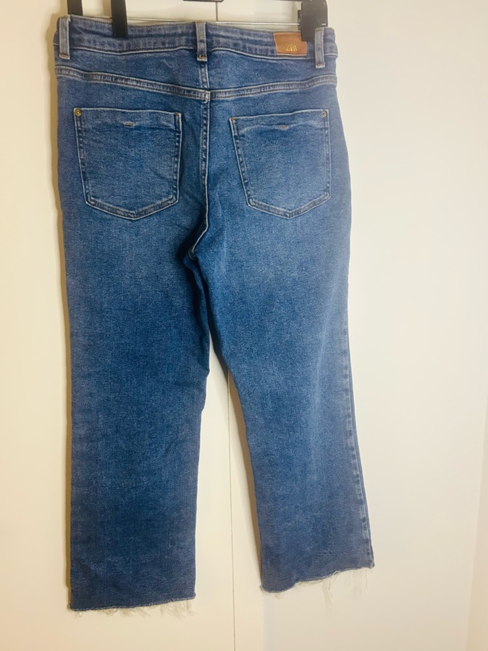 Zara Woman Blue Washed straight Leg Jeans Size 8 - Picture 7 of 13